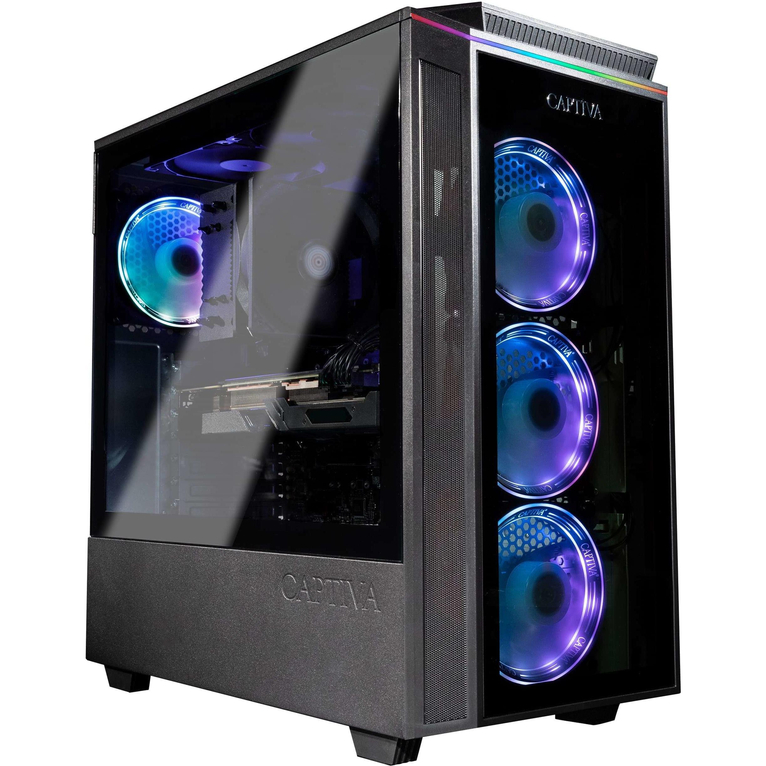 Captiva Advanced Gaming I77-624 Core i5 RTX 4060 (Intel Core i5 14600KF, 16 GB, 1000 GB, GeForce RTX 4060 Ti), PC, Schwa...