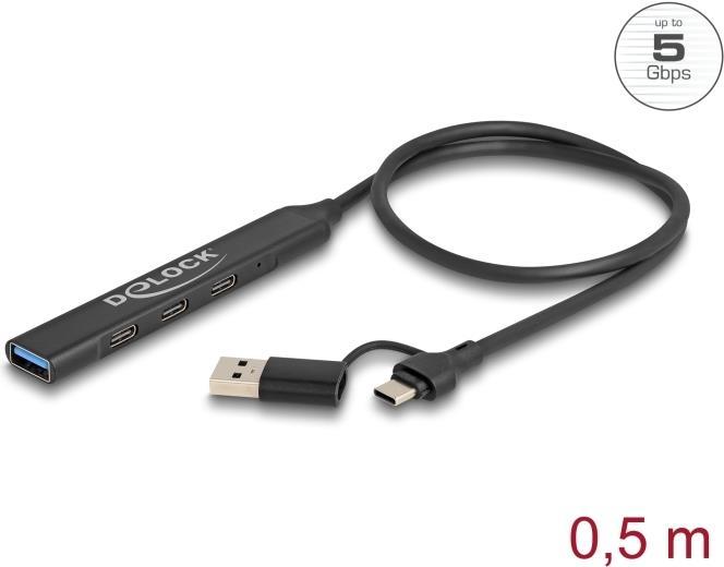 Actual product image Delock 64272 (USB-C, USB-A, 4 Ports)