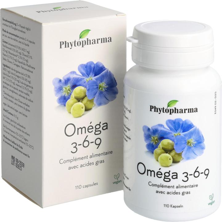 Image du produit Phytopharma Oméga 3-6-9 (110 pcs, Capsules, 100 g)