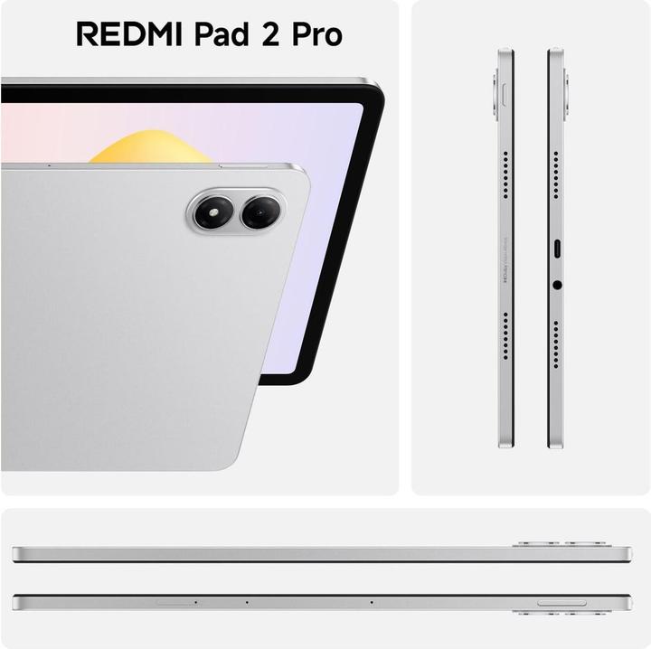 Actual product image Xiaomi Tablet Redmi Pad 2 Pro 6/128 GB WiFi Silber (WLAN only, 12.10", 128 GB, Silver)