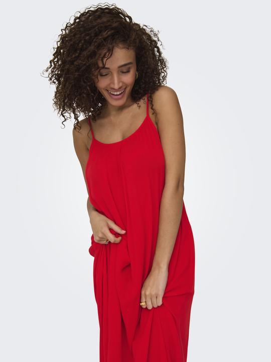 Produktbild Only Normal geschnitten Kleiner Stehkragen mit Knopfleiste Verstellbare Träger Langes Kleid Kleid (M)