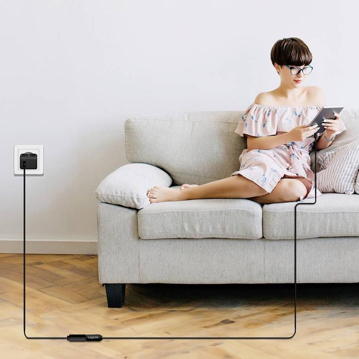 Actual product image LogiLink USB C – USB C (3 m, USB 2.0, 100 W)