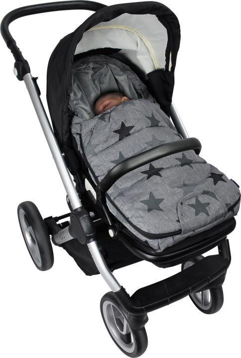Actual product image Dooky Footmuff, Grey Stars