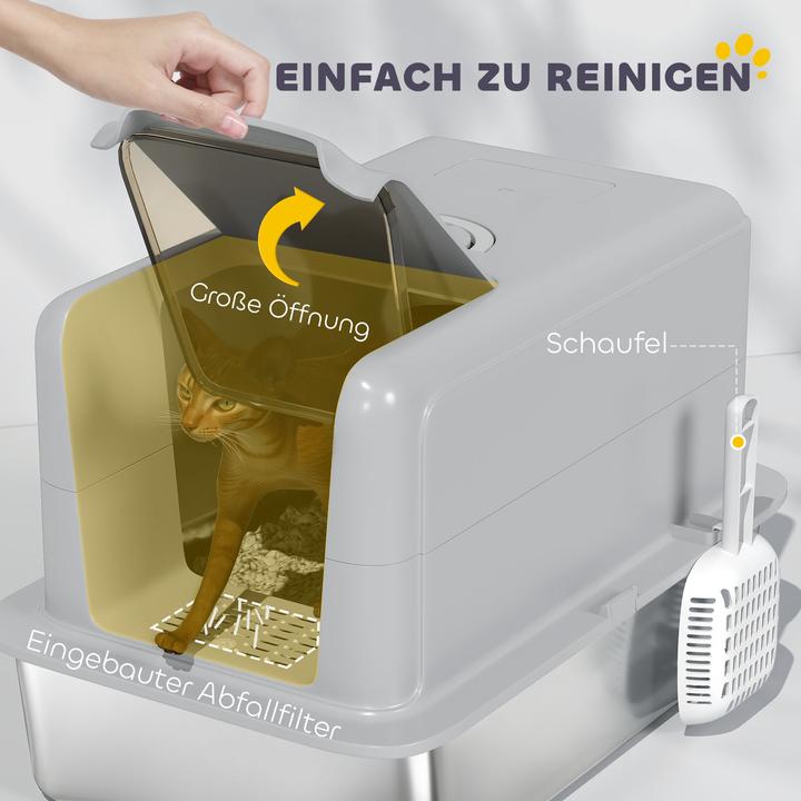 Image du produit PawHut Katzentoilette (Bac à litière fermé)
