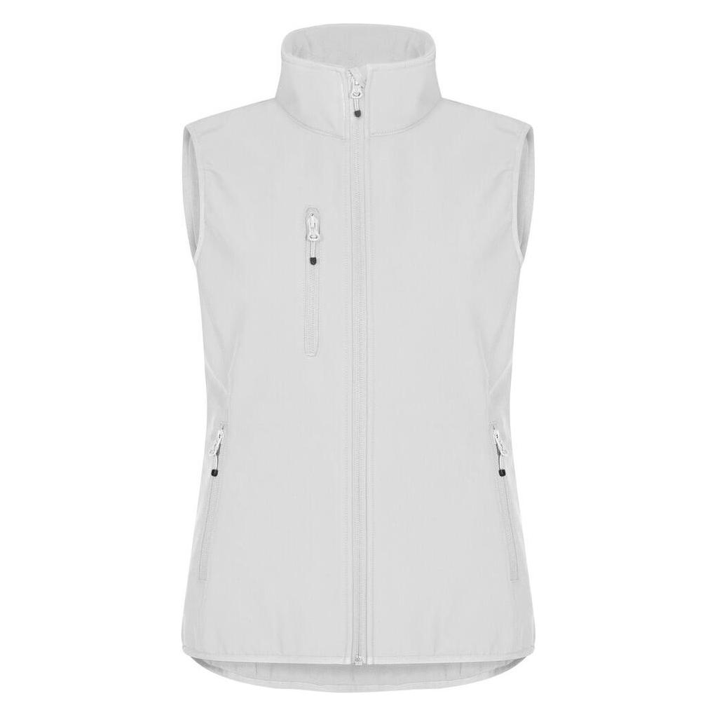 Clique, Damen, Westen, Classic Softshell Vest Women, Weiss, (M)