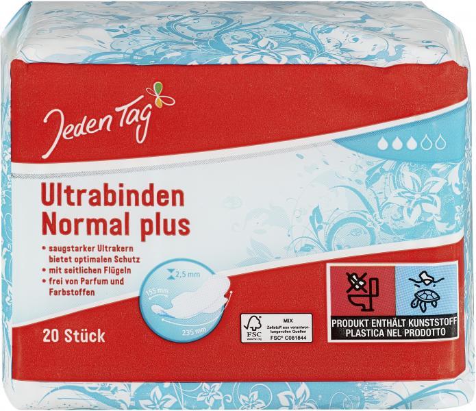 Produktbild Jeden Tag Ultrabinden Normal Plus
