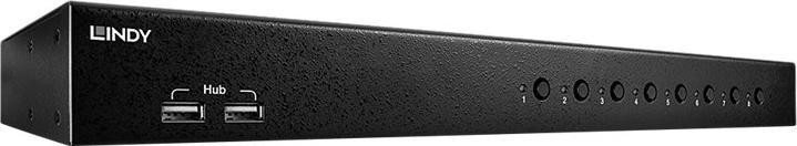 Image du produit Lindy DVI-I Single Link, USB 2.0 Audio Switch KVM Pro 8 ports