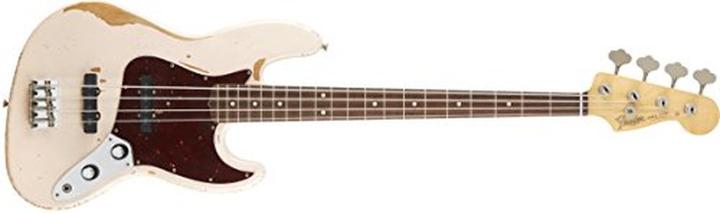 Image du produit Fender Flea Signature Jazz Bass Roadworn Shell Pink (Basse électrique, Aulne (corps), Érable (manche), Palissandre (touche))