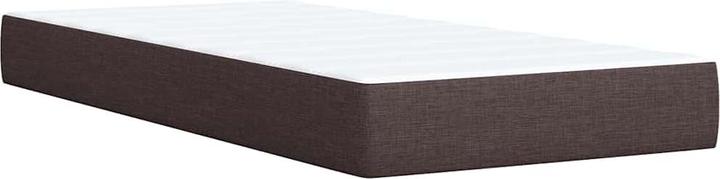 Produktbild VidaXL Boxspringbett Polsterbett Bett mit Matratze Dunkelbraun 80x200cm Stoff (80 x 200 cm)