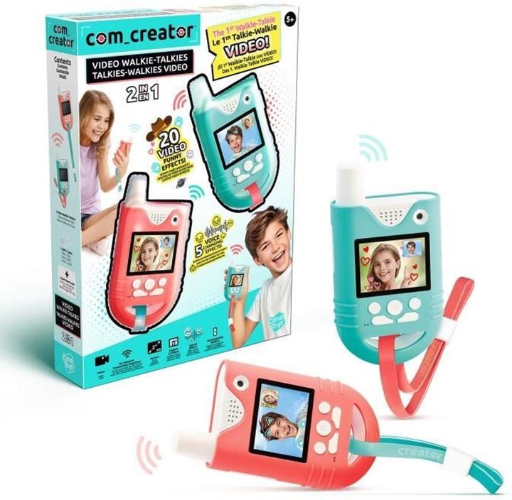 Productafbeelding Canal Toys Video Walkie Talkies – Kinder Walkie Talkies mit Kamera & Bildschirm – 100 m Reichweite – (0.30 km)