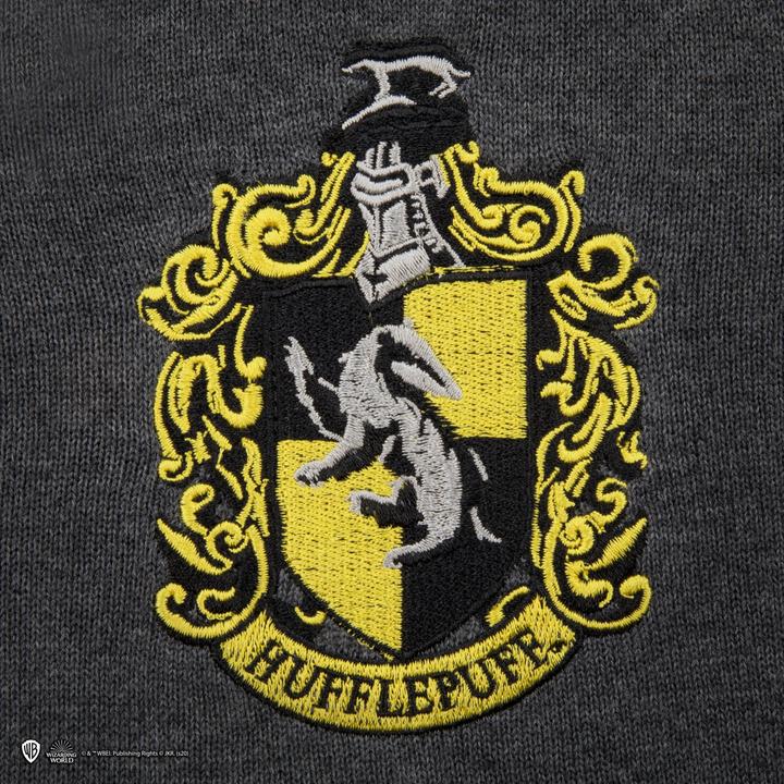 Actual product image Hufflepuff - Grey Knitted Sweater - X-Small (XS)