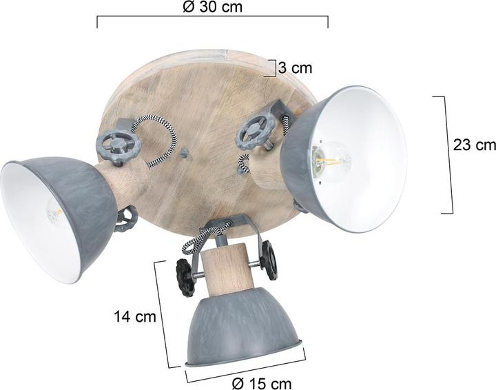 Actual product image Steinhauer Gearwood (E27)