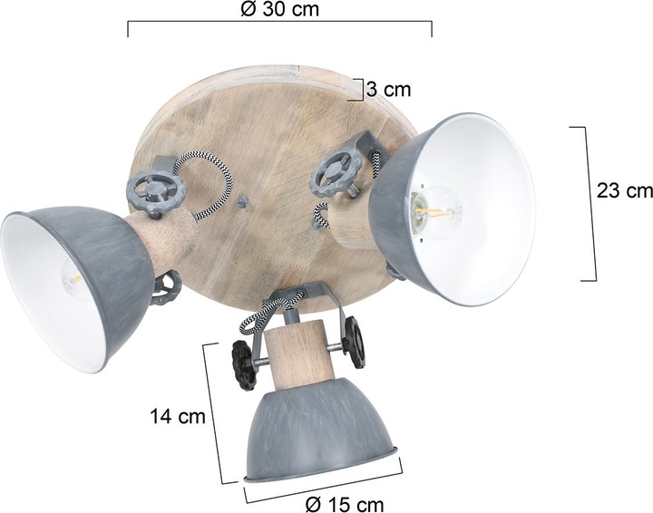 Actual product image Steinhauer Gearwood (E27)