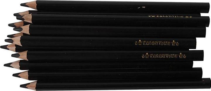 Image du produit Creativ Company Driehoekige Jumbo Kleurpotloden - Zwart, 12st. (12 x)