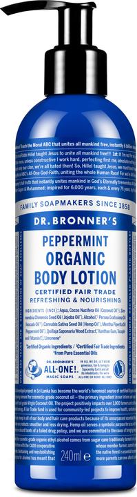 Dr. Bronner's Organic Body Lotion Peppermint 240 ml (Body lotion, 240 ml)