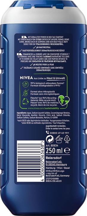 Image du produit NIVEA Multipack Pflegedusche Power (6 Stück)