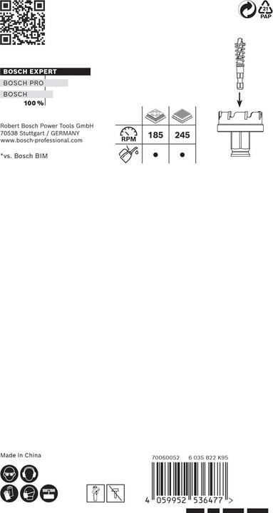 Produktbild Bosch Professional Zubehör EXPERT Sheet Metal Lochsäge 68 x 5 mm (68 mm)