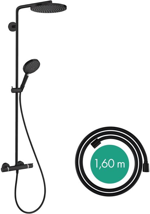 Produktbild hansgrohe Raindance Select S Showerpipe 240 (mattschwarz)
