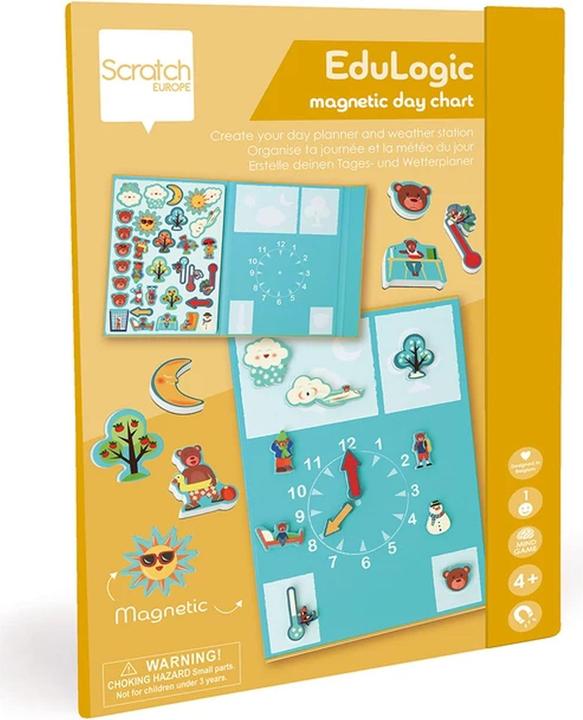 Scratch Magnetspiel Tagesplan (Deutsch)