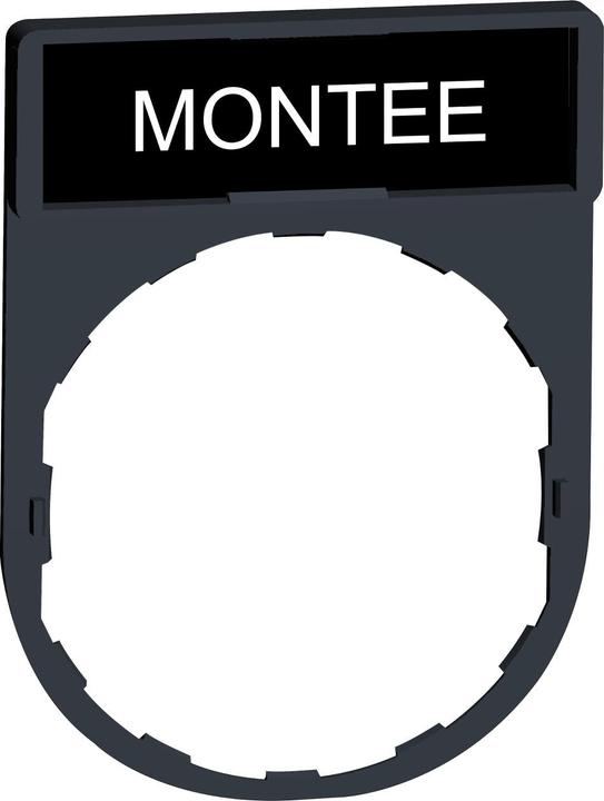 Actual product image Schneider Electric Schildträger 30x40mm, für Ø 22 Geräte, m. Schild MONTEE