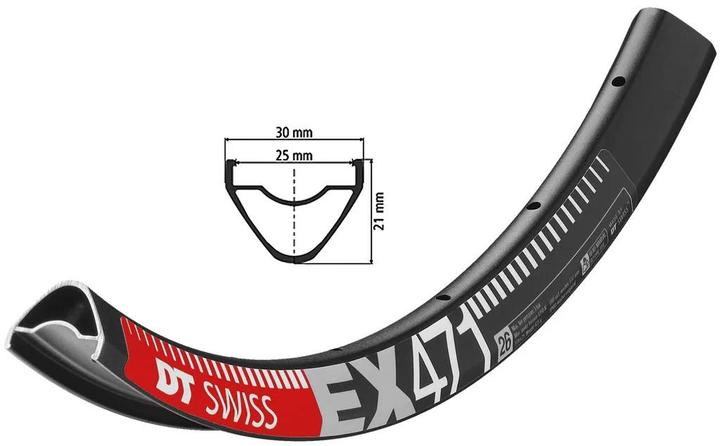 Produktbild DT Swiss EX 471 Felge DB (26")