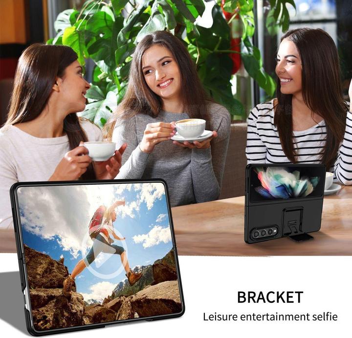 Produktbild König Design Hülle Handy Schutz für Samsung Galaxy Z Fold3 5G Case Cover Tasche Flip Etui Neu (Samsung Galaxy Z Fold3 5G)