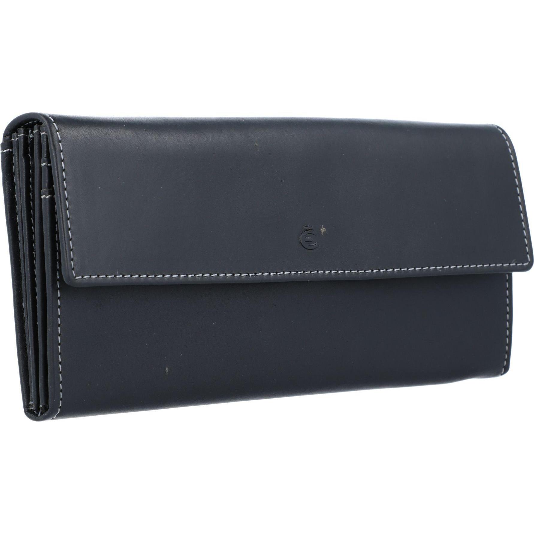 Thumbnail - Esquire, Damen, Portemonnaie, Dallas Geldbörse Leder 18 cm, Schwarz