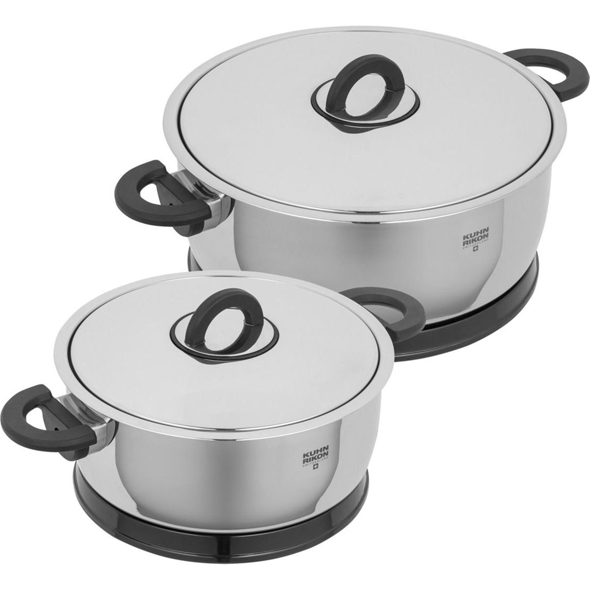 Kuhn Rikon Argento Per Set, Padella + Pentola,