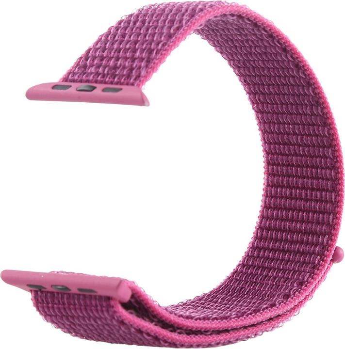 Image du produit Cover-Discount Apple Watch 42 / 44mm - Bracelet en nylon avec fermeture velcro violet (42 mm, 44 mm, Nylon)