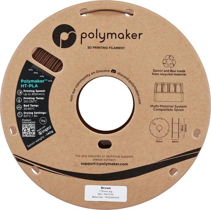 Produktbild Polymaker HT-PLA (1.75 mm, 1000 g, Braun)