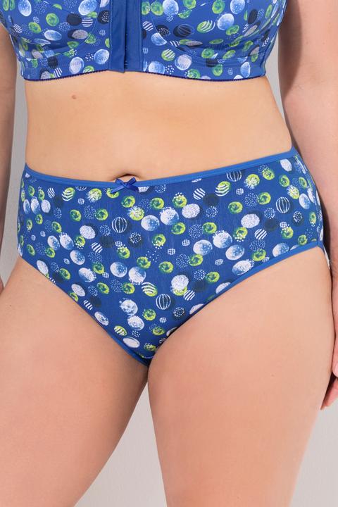 Produktbild Ulla Popken Midislips, 5er-Pack, Punkte/einfarbig (60)