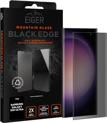 Actual product image Eiger Mountain Glass Black Edge (1 pcs., Samsung Galaxy S24 Ultra)