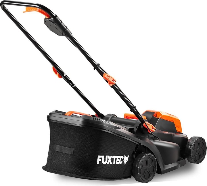 Actual product image Fuxtec 40V Battery Lawn Mower FX-E1RM20 SET with 2 x Battery 2Ah, Dual Charger 2.4A (Rechargeable battery operated)