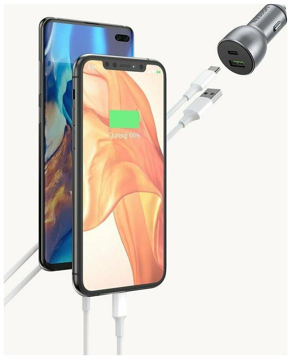 Actual product image Ugreen USB-C PD + USB-A QC 36W Car Charger