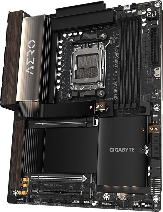 Actual product image Gigabyte MK X870E AERO X3D DARK WOOD (AM5, AMD X870E, ATX)