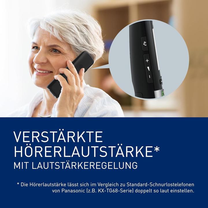 Actual product image Panasonic KX-TGU430EXB DECT Telefoon met Groot Display/Toetsen - Duo Set