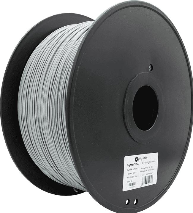 Image du produit Polymaker Filament (Bien que le PLA, 1.75 mm, 3000 g, Gris)