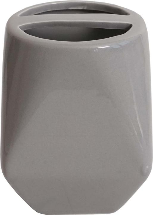 Produktbild Swisshandel24 5-teiliges Badset, WC-Garnitur Badezimmerset Badaccessoires, Keramik grau