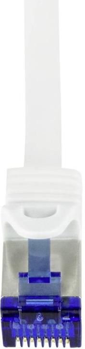 Actual product image LogiLink Patch cord Ultraflex, Cat.6A, S/FTP, 15 m, white withCat.7 raw cable, extra flexible & soft cable m (S/FTP, CAT6a, 15 m)