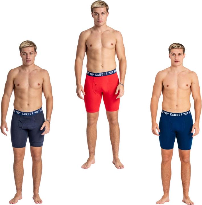 Immagine prodotto Kandor Bambuso Boxer Uomo Misura Confezione 3 (S, confezione da 3)