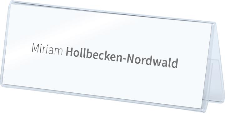 Actual product image Deflecto Table name plates