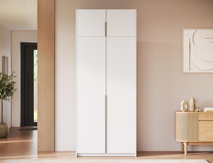Produktbild ADRK Furniture Bregma II Drehtürenschrank mit Aufsatz (100 x 58 x 250 cm)