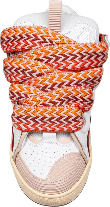 Produktbild Lanvin curb sneakers in white and peach leather (42)