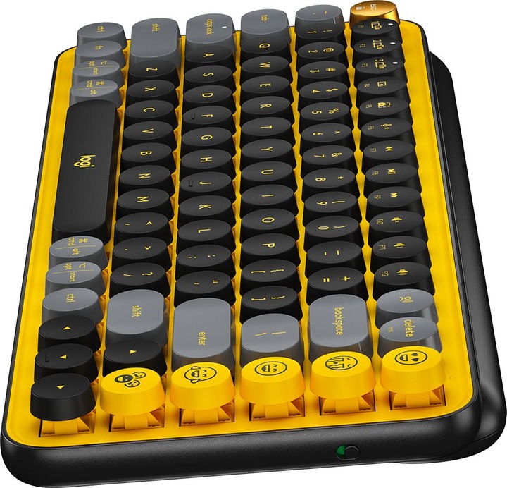 Produktbild Logitech POP Keys Wireless Mechanical Keyboard With Emoji Keys Tastatur RF Wireless + Bluetooth QWER (Eng. Int., Kabellos)