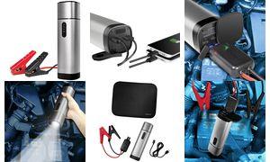 Actual product image LogiLink Powerbank 2xUSB-A,car jump start,metalgr (10000 mAh, 10 W, 37 Wh)