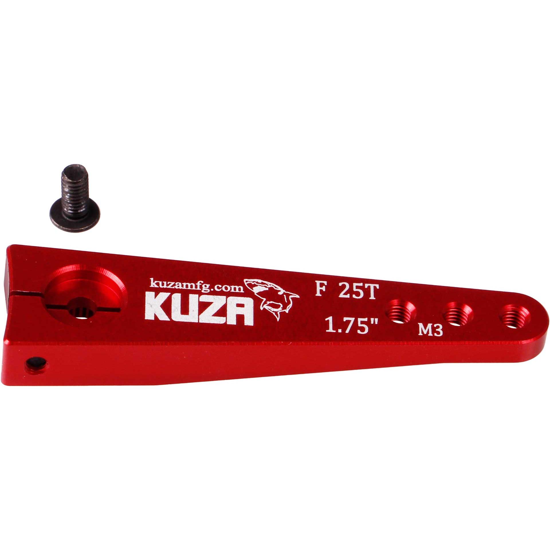 Kuza Servohebel 1-Arm Futaba 25T 45/39/33mm 1.75" M3 Heavy Duty V2 Aluminium (KAG2S73F)