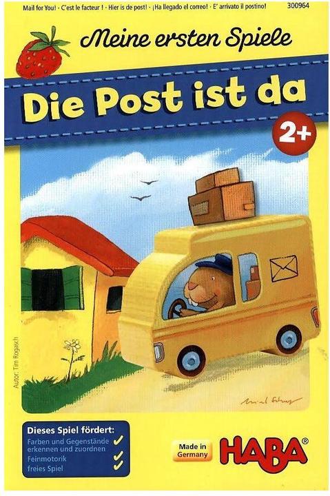 Produktbild Haba Meine ersten Spiele Die Post ist da. (Deutsch, Englisch, Französisch, Italienisch, Niederländisch, Spanisch, 1 - 4 Spieler)