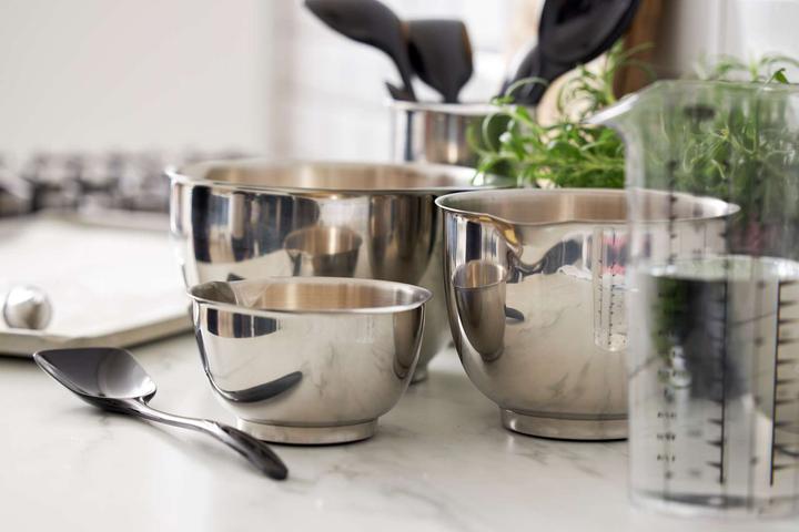 Actual product image Rosti Margrethe bowl - Set of 3 - Steel (23921) (21.80 cm, 1.50 l, 3x)