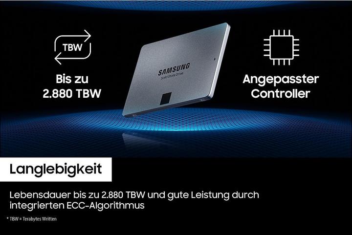 Actual product image Samsung 870 QVO (2000 GB, 2.5")