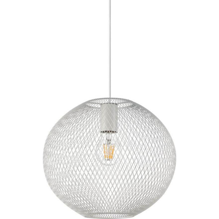 Ideal lux, Pendelleuchte, NET Pendelleuchte E27 ⌀295mm dimmbar Weiss 328102 (E27)